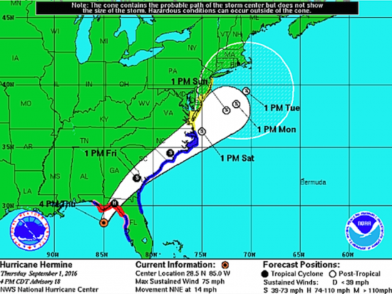 Hurricane Hermine Advisory